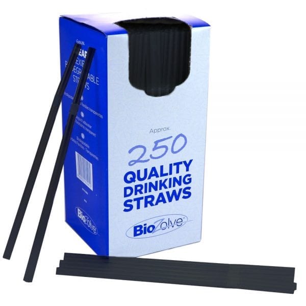 Bio Straws Black