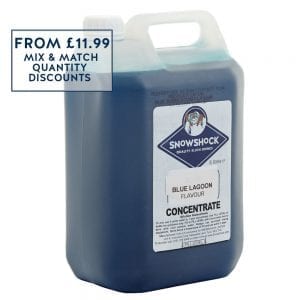 SnowShock Slush Syrup – Blue Lagoon Mocktail 5ltr