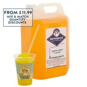 SnowShock Slush Syrup – Exotic Fruit  5ltr