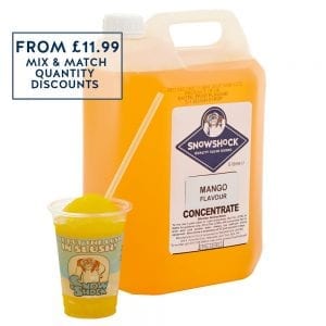 SnowShock Slush Syrup – Mango 5ltr